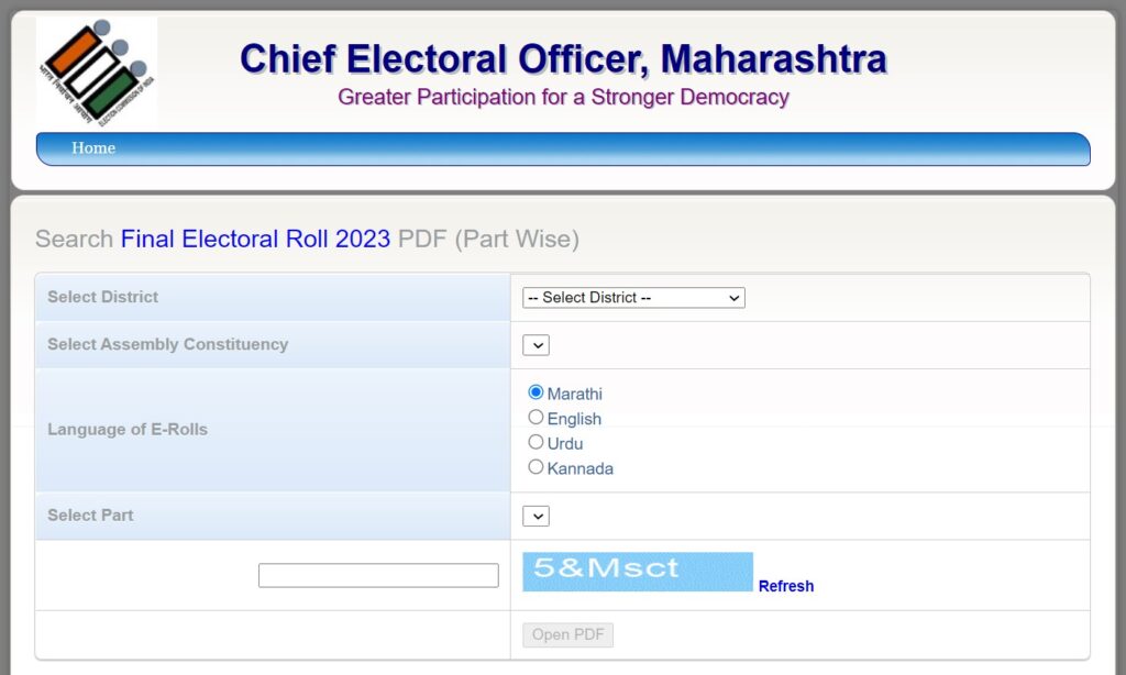 maharashtra voter list pdf download
